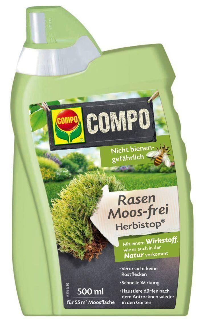 Moosvernichter Compo Rasen Moos-frei Herbistop - rasenwelt GmbH
