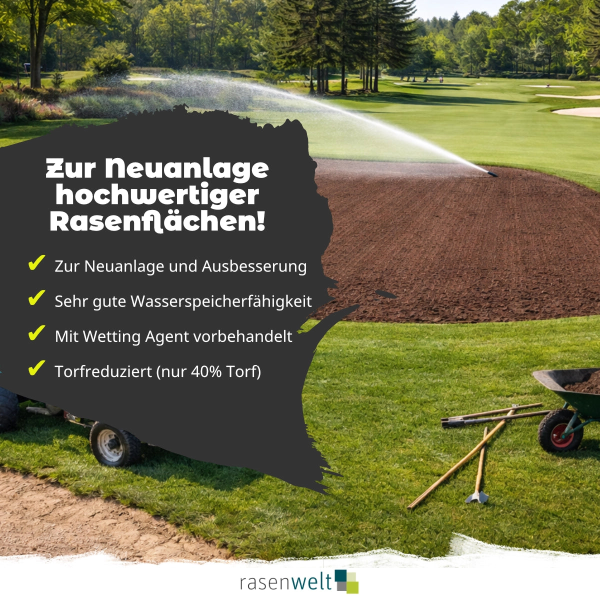 rasenwelt Rasenerde 45L