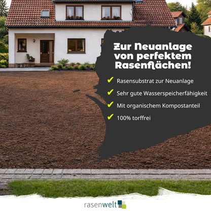rasenwelt Rasenerde torffrei 45L