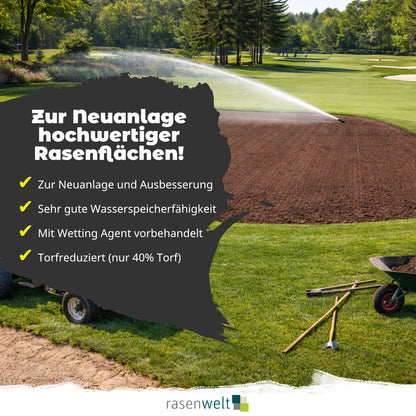 rasenwelt Rasenerde 45L