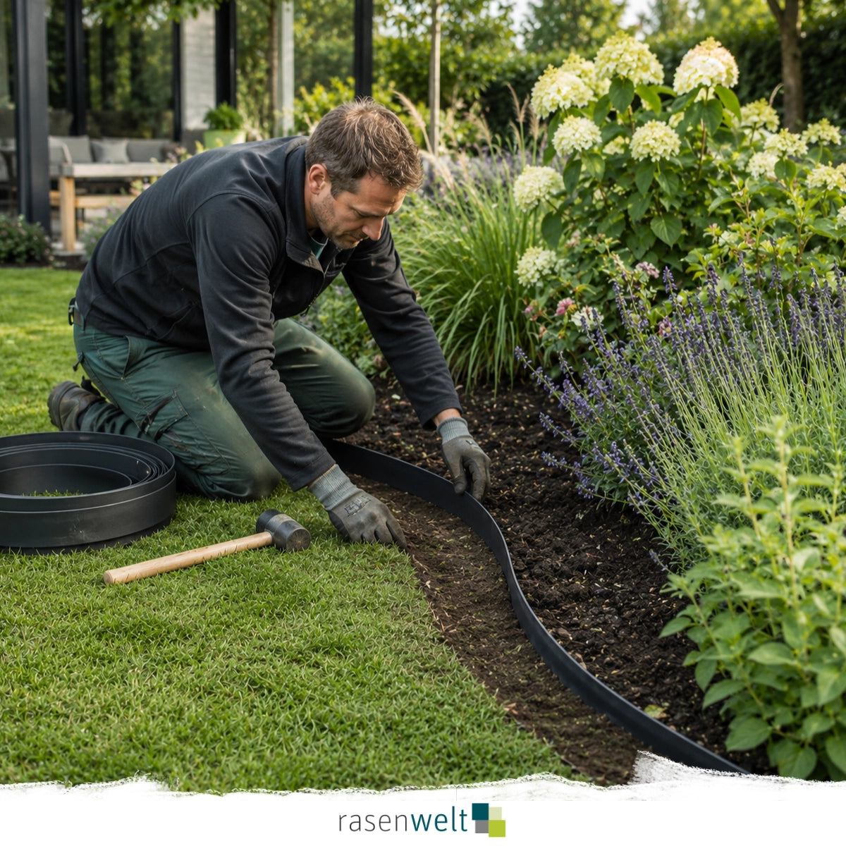 Rasenkanten EverEdge Anthrazit 100mm
