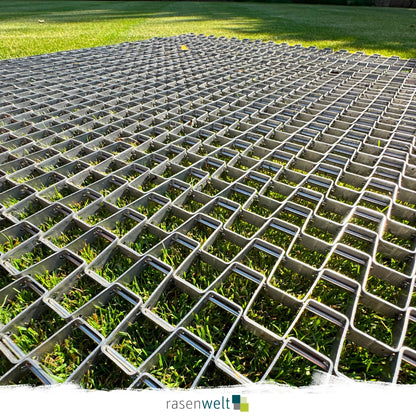 Schleppnetz Rasen aus Edelstahl 90 × 120 cm
